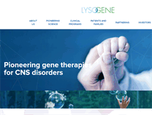 Tablet Screenshot of lysogene.com